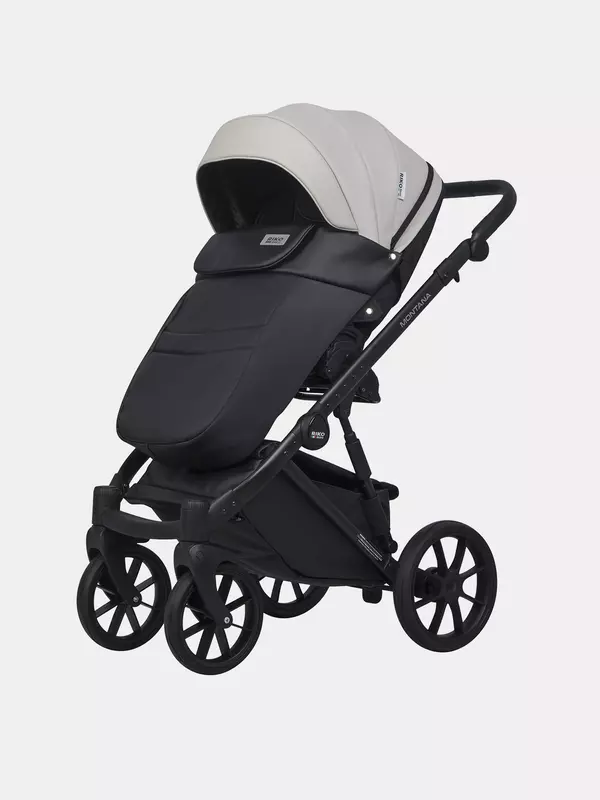 Коляска 2 в 1 Riko Basic Montana Ecco 31 Light Silver-Black